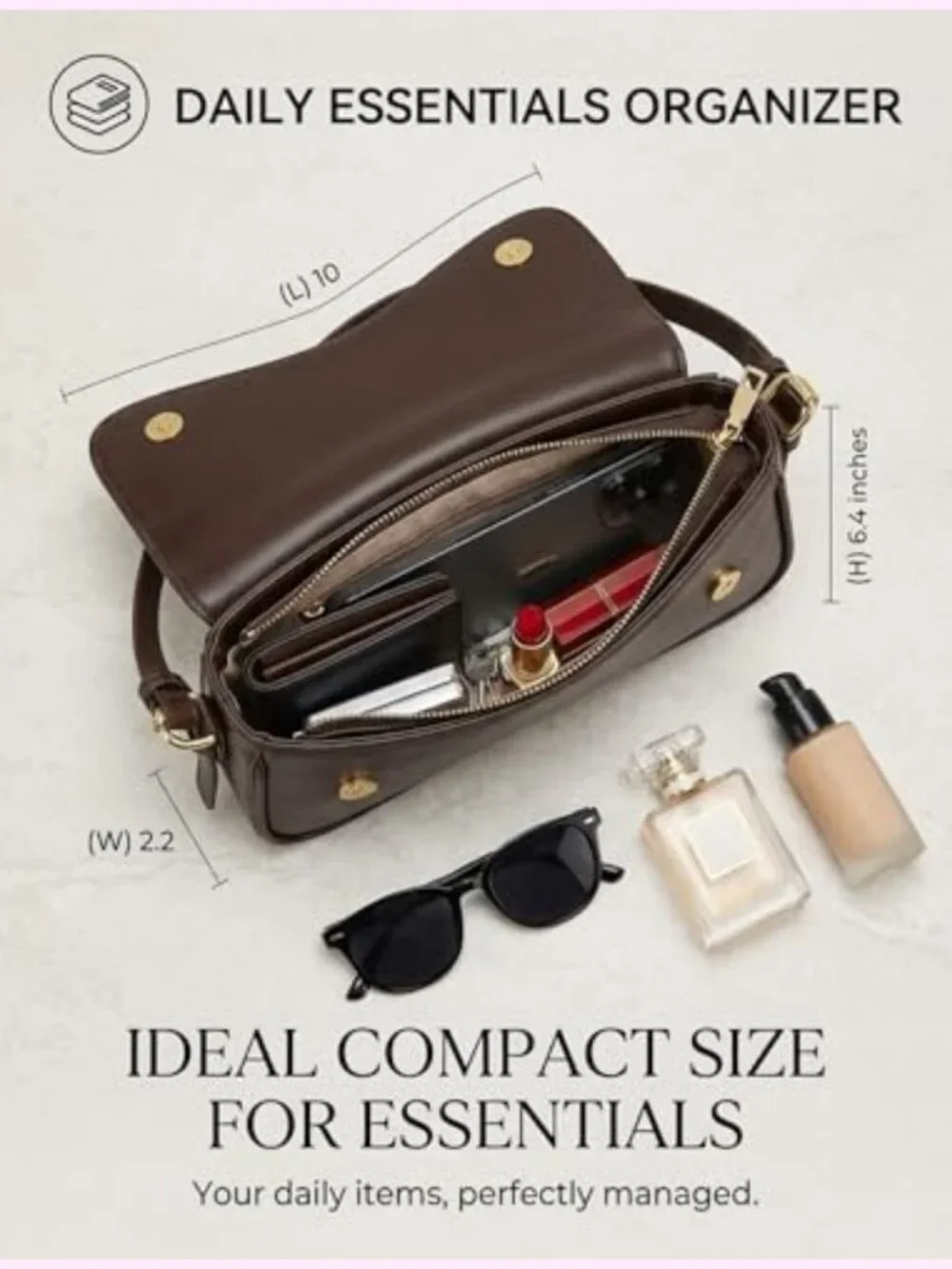Y2K Crossbody Hobo Bag Adjustable Strap Faux Leather Underarm Purse